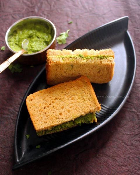 Chutney Sandwich Recipe - Indian Recipes - Blogexplore