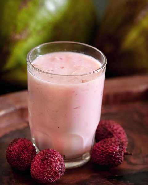 Coconut-Litchi-Rose Sherbet  - Cosmopolitan Currymania