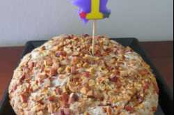 Coffee Cake with almond topping - First Blog Anniversary Special