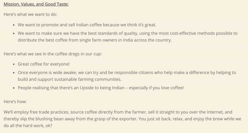 Coffee Notes: Indian Bean