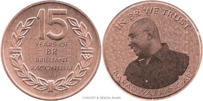 Coin Designed On Baradwaj Rangan’s 15 Years As Reviewer