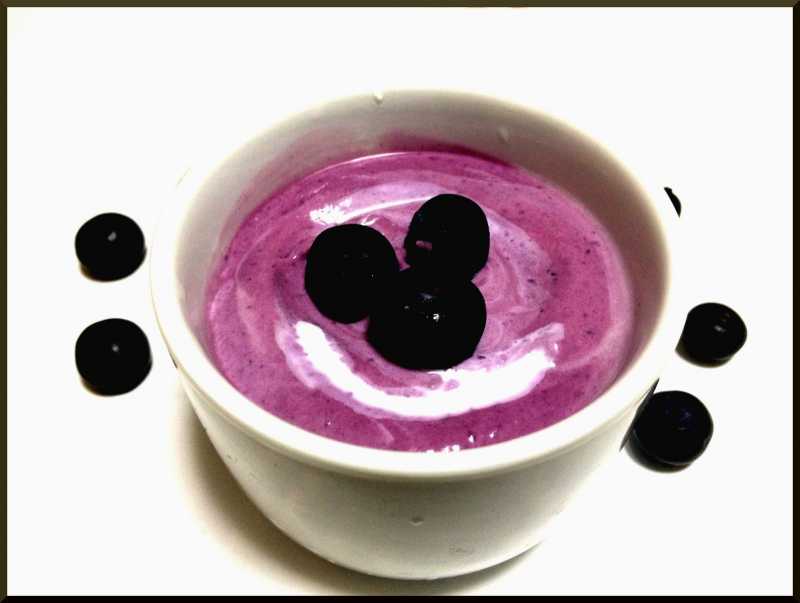 Cold (Spiced) Blueberry Soup