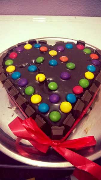 Colorful Choco-Fudge Cake