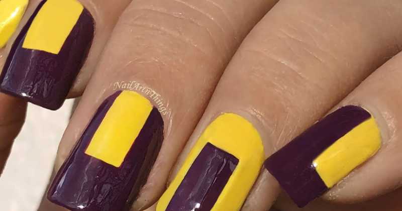 Colour Block Nail Art