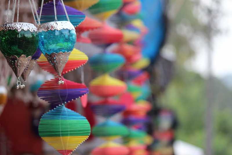 Colourful Glass Pendant Lights