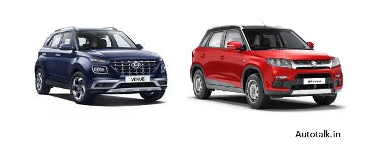 Comparison: Maruti Vitara Brezza Vs Hyundai Venue - AutoTalk - India