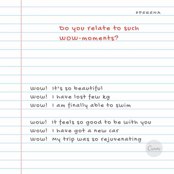 Compound Effect Of WOW-moments In Life - Monika