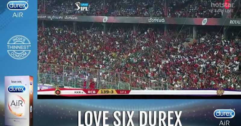 Condom Ads In IPL 2018.