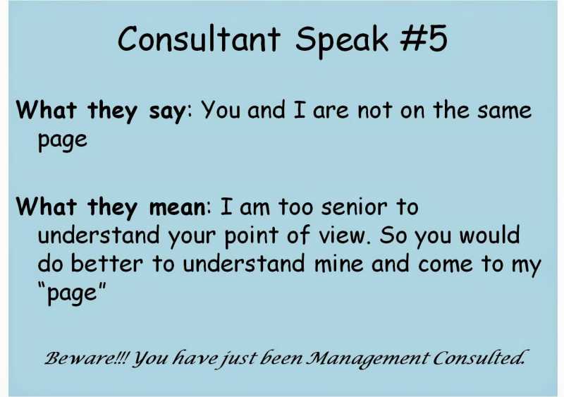 Consultant Speak #5