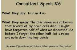 Consultant Speak #6