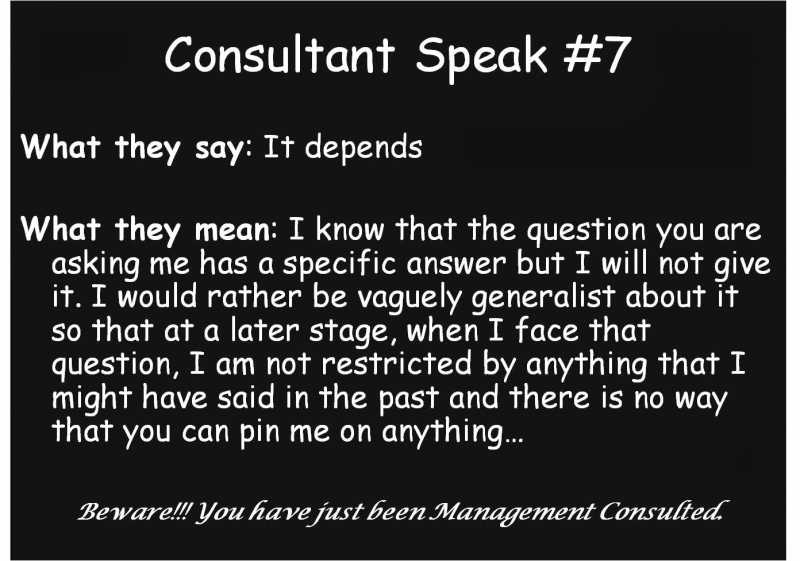 Consultant Speak #7
