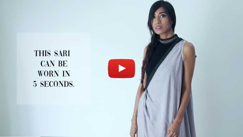 Convertible Sari - Easy, Comfortable & Fastest Sari Drape By Purushu Arie