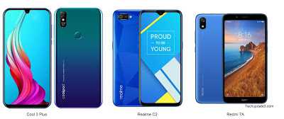 Coolpad Cool 3 Plus Vs Realme C2 Vs Redmi 7A