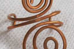 Copper wire earcuffs