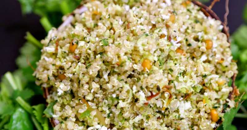 Coriander, Coconut Masala Quinoa - Oh No, Not Your Traditional Coconut Rice