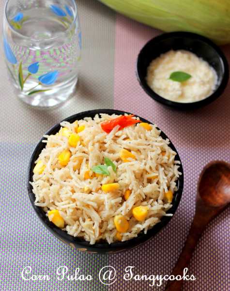 Corn Pulao/Sweet Corn Pulav