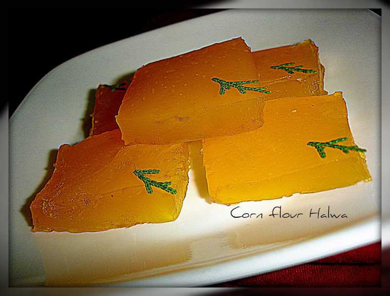 Corn Flour Halwa