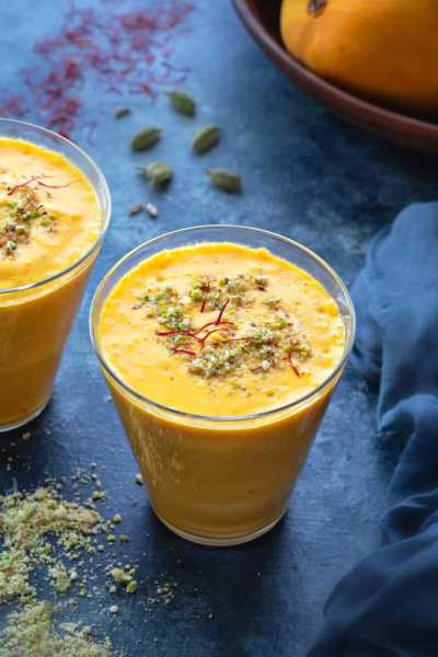 Creamy Mango Lassi Recipe - Cubes N Juliennes