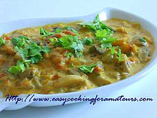 Creamy Mushroom Masala/Mushroom In Creamy Spicy Sauce