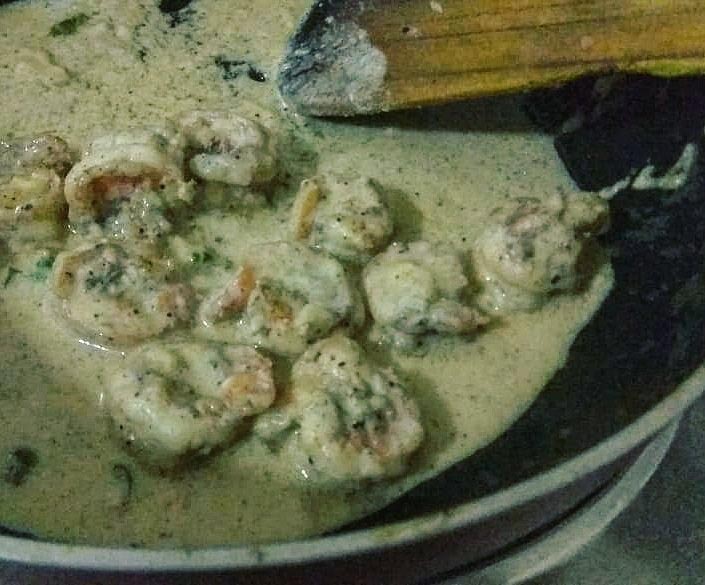Creamy Pepper Garlic Prawn : Keto (Low-Carb) Or Non-Keto