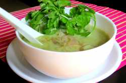 Creamy Sweet potato & Coriander Soup