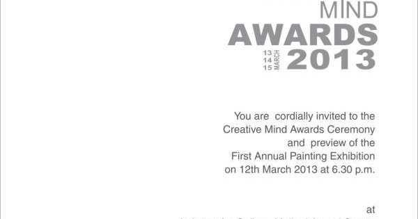 Creative Mind Awards 2013 