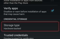 Credential storage enhancements in Android 4.3