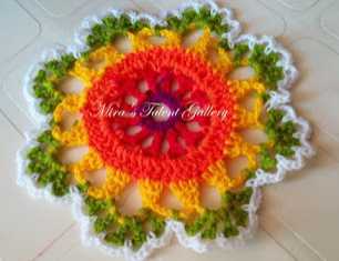 Crochet Mandala - Link To The Pattern Given.