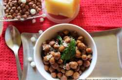 Curried Brown Chickpeas - Chana Upkari | Happy Ugadi