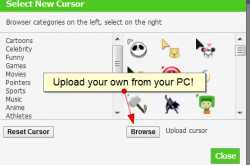 Cursors for Your Facebook!