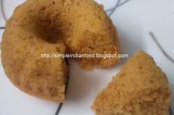 Custard powder cake with wheat flour