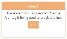 Custom JavaScript Alert Box With ModernAlert.js