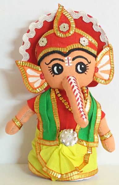 Cute Cloth Ganesha From Dolls Of India .