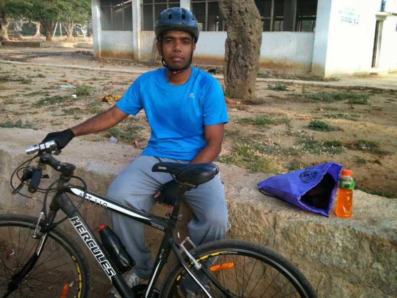 Cycle Ride To ChikkaTirupathi