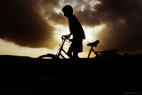 Cycling On A Cloudy Day