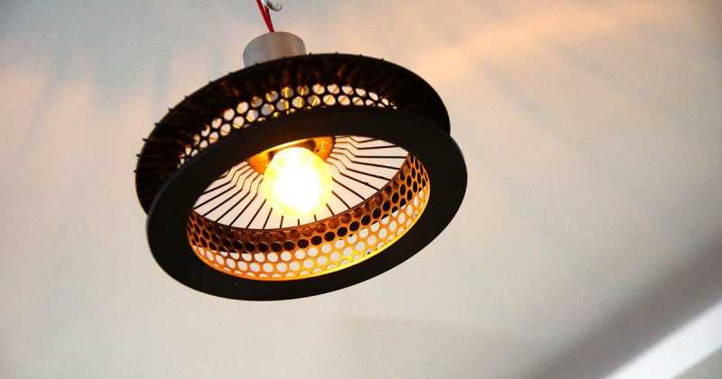 DIY: Ceiling Light From Car Air Filter