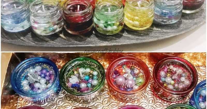 DIY Colored Gel Candles