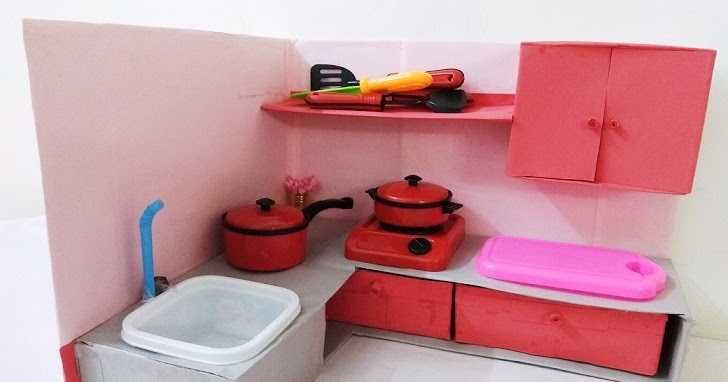 DIY DOLL HOUSE KITCHEN WITH VIDEO