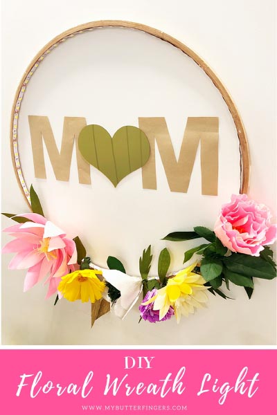 DIY Floral Wreath Light - A Creative And Inexpensive Gift For Anyone