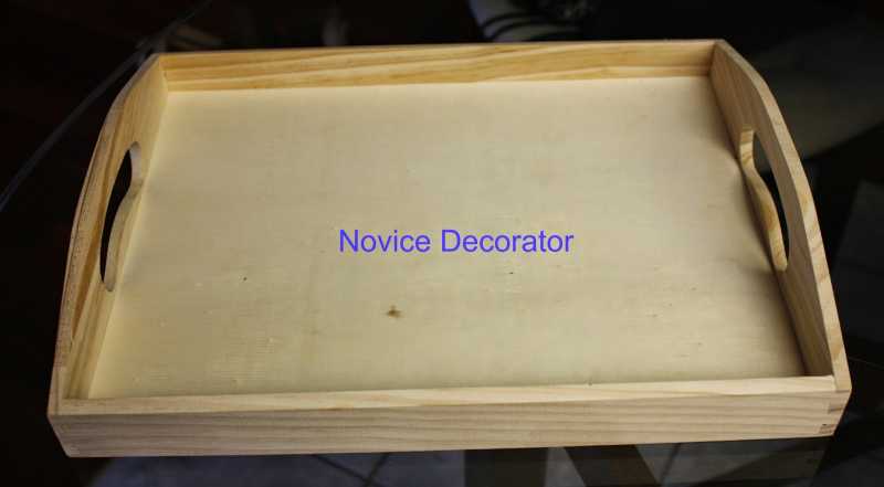 DIY - Plain Wooden Tray Modification