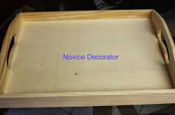 DIY - Plain wooden tray modification