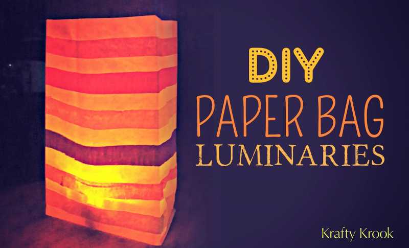 DIY: Recycle Paper Bags To Create Colourful Luminaries