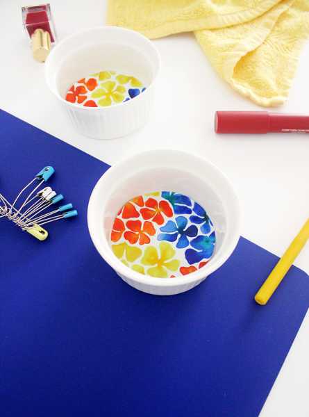 DIY Upcycled Trinket Dishes W/ Watercolours! - The Craftables