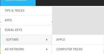 DROP DOWN MENU: Add Stylish Drop Down Menu In Blogger Without Javascript