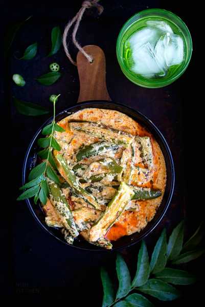 Dahi Bhindi | Okra Yogurt Curry | Video | Nish Kitchen