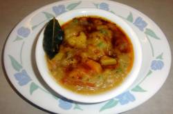 Dal Tadka with Potato and Cauliflower