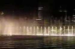 Dancing lights on Dubai lake