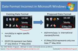 Date Format incorrect in Microsoft Windows