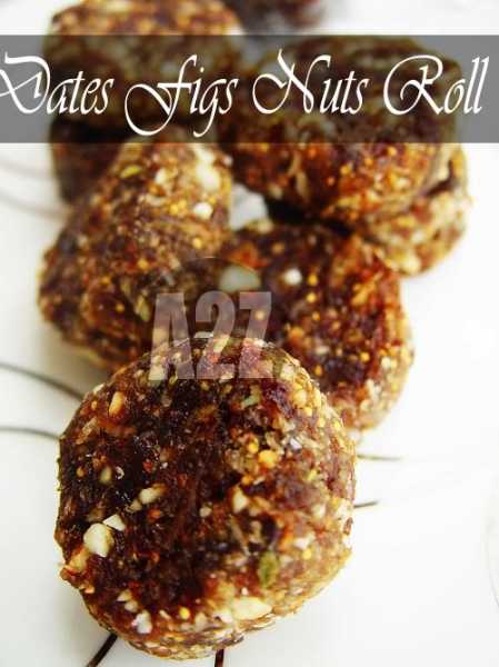 Dates Figs & Nuts Roll | Vegan | Diabetic Friendly