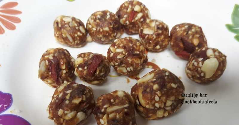 Dates And Goji Berry Healthy Ball